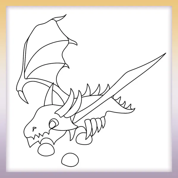 Roblox - Dragón | Dibujos para colorear