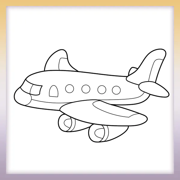 Avión de juguete | Dibujos para colorear