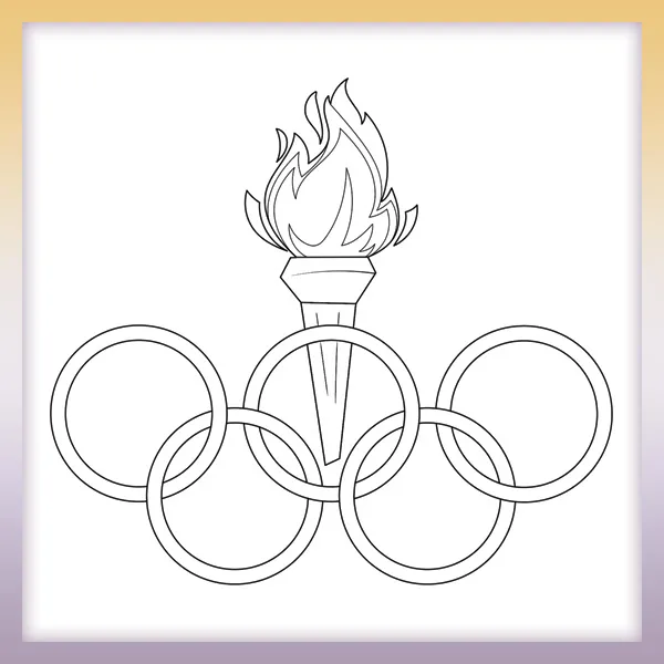 aros olímpicos | Dibujos para colorear