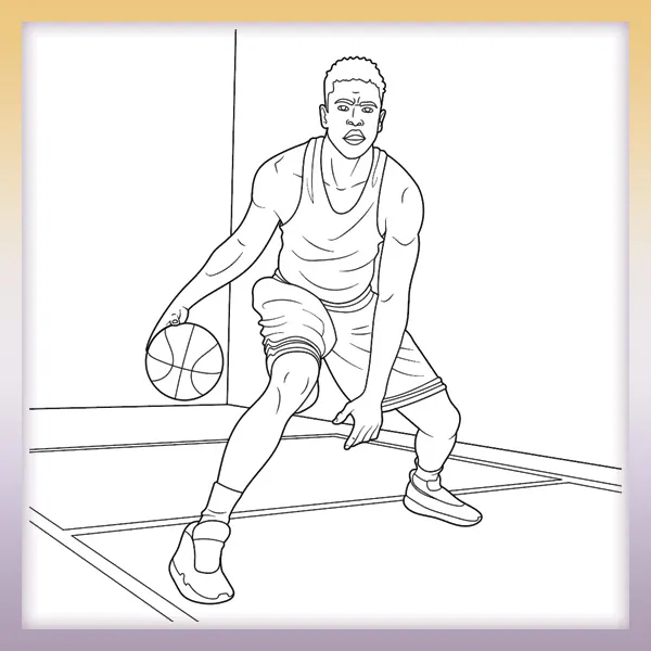 Jugador de baloncesto | Dibujos para colorear