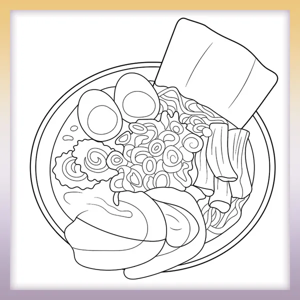 Ramen | Dibujos para colorear