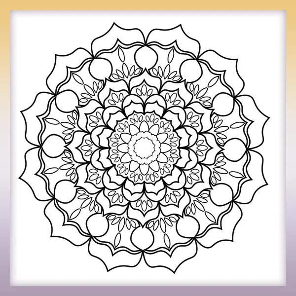 Mandala - flor | Dibujos para colorear