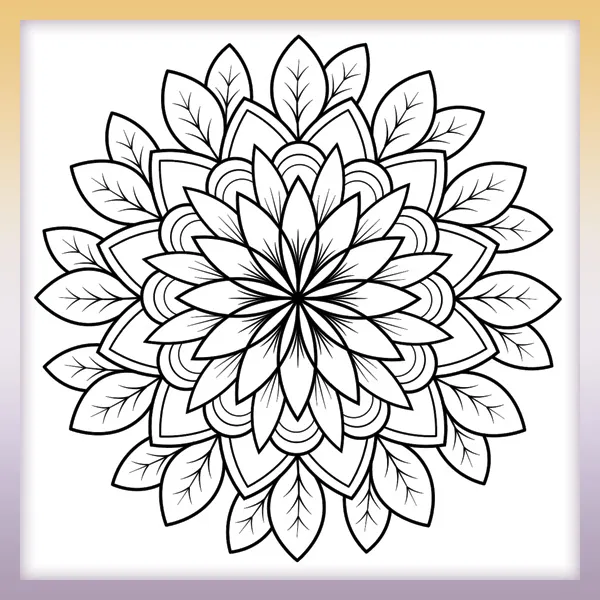 Mandala - flor | Dibujos para colorear